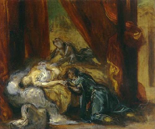 Eugene Delacroix The Death of Desdemona oil painting image